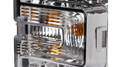 Spec-D Switchback LED C-Bar Projector Headlights (Chrome Housing/Clear Lens) Ford F-Series 2017-2019                                     - 2LHP-F25017-TM - Image 4