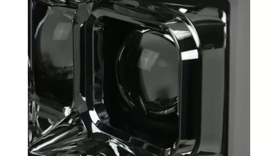 Spec-D LED C-Bar Projector Headlights w/ Switchback Sequential Turn Signals (Chrome Housing/Smoked Lens) Ford F-Series 2017-2019                                     - 2LHP-F25017G-SQ-RS - Image 5