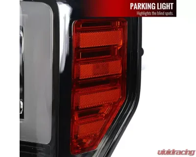 Spec-D LED C-Bar Projector Headlights w/ Switchback Sequential Turn Signals (Chrome Housing/Smoked Lens) Ford F-Series 2017-2019 - 2LHP-F25017G-SQ-RS