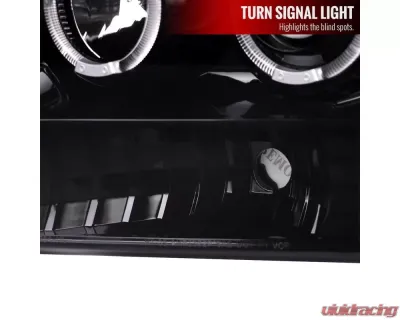 Spec-D Dual Halo Projector Headlights (Jet Black Housing/Clear Lens) Ford F-Series | Excursion 1999-2004 - 2LHP-F25099BK-TM