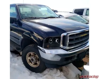 Spec-D Dual Halo Projector Headlights (Jet Black Housing/Clear Lens) Ford F-Series | Excursion 1999-2004 - 2LHP-F25099BK-TM