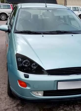 Spec-D Dual Halo Projector Headlights (Glossy Black Housing/Smoked Lens) Ford Focus 2000-2004                                     - 2LHP-FOC00G-TM - Image 10