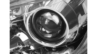 Spec-D Projector Headlights w/ LED Light Strip & LED Turn Signal Lights (Chrome Housing/Clear Lens) Ford Focus 2012-2014                                     - 2LHP-FOC12-TM - Image 4