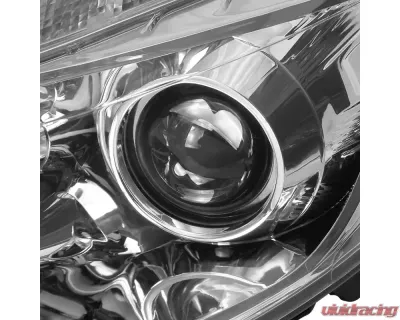 Spec-D Projector Headlights w/ LED Light Strip & LED Turn Signal Lights (Chrome Housing/Clear Lens) Ford Focus 2012-2014 - 2LHP-FOC12-TM