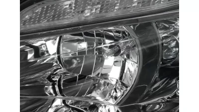 Spec-D Projector Headlights w/ LED Light Strip & LED Turn Signal Lights (Chrome Housing/Clear Lens) Ford Focus 2012-2014                                     - 2LHP-FOC12-TM - Image 5