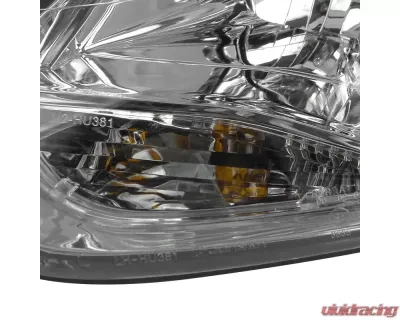 Spec-D Projector Headlights w/ LED Light Strip & LED Turn Signal Lights (Chrome Housing/Clear Lens) Ford Focus 2012-2014 - 2LHP-FOC12-TM