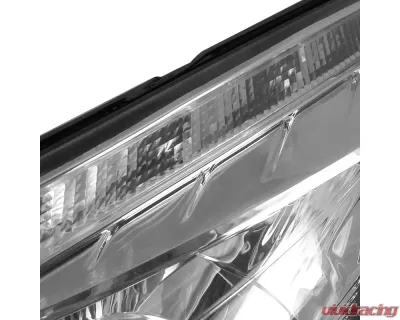 Spec-D Projector Headlights w/ LED Light Strip & LED Turn Signal Lights (Chrome Housing/Clear Lens) Ford Focus 2012-2014 - 2LHP-FOC12-TM