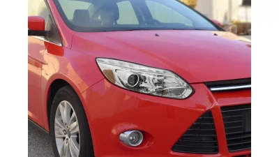 Spec-D Projector Headlights w/ LED Light Strip & LED Turn Signal Lights (Chrome Housing/Clear Lens) Ford Focus 2012-2014                                     - 2LHP-FOC12-TM - Image 10