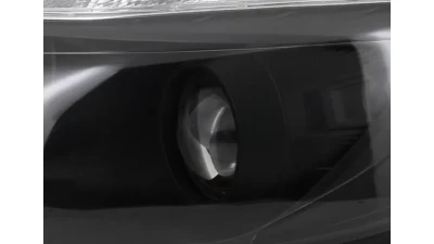 Spec-D Projector Headlights w/ LED Light Strip & LED Turn Signal Lights (Matte Black Housing/Clear Lens) Ford Focus 2012-2014                                     - 2LHP-FOC12JM-TM - Image 6