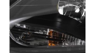 Spec-D Projector Headlights w/ LED Light Strip & LED Turn Signal Lights (Matte Black Housing/Clear Lens) Ford Focus 2012-2014                                     - 2LHP-FOC12JM-TM - Image 8