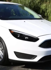 Spec-D Projector Headlights w/ LED Sequential Turn Signal Lights (Jet Black Housing/Clear Lens) Ford Focus 2015-2018                                     - 2LHP-FOC15BK-SQ-TM - Image 10