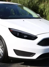 Spec-D Projector Headlights w/ LED Sequential Turn Signal Lights (Glossy Black Housing/Smoke Lens) Ford Focus 2015-2018                                     - 2LHP-FOC15G-SQ-TM - Image 10