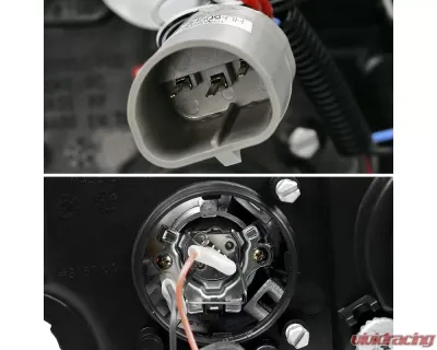 Spec-D Dual Halo Projector Headlights (Glossy Black Housing/Smoked Lens) Nissan Frontier 2001-2004 - 2LHP-FRO01G-TM