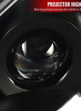 Spec-D Sequential LED Bar Projector Headlights (Matte Black Housing/Clear Lens) Hyundai Genesis Coupe 2010-2012                                     - 2LHP-GENS210JM-OZ - Image 5