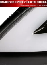 Spec-D Sequential LED Bar Projector Headlights (Matte Black Housing/Clear Lens) Hyundai Genesis Coupe 2010-2012                                     - 2LHP-GENS210JM-OZ - Image 6