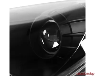 Spec-D Projector Headlights w/ SMD LED Light Strip (Matte Black Housing/Clear Lens) Hyundai Genesis Coupe 2010-2012 - 2LHP-GENS210JM-V2-TM