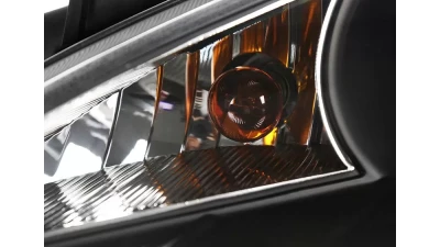 Spec-D Projector Headlights w/ SMD LED Light Strip (Matte Black Housing/Clear Lens) Hyundai Genesis Coupe 2010-2012                                     - 2LHP-GENS210JM-V2-TM - Image 5