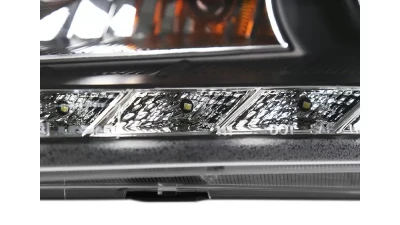 Spec-D Projector Headlights w/ SMD LED Light Strip (Matte Black Housing/Clear Lens) Hyundai Genesis Coupe 2010-2012                                     - 2LHP-GENS210JM-V2-TM - Image 6