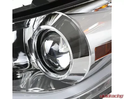 Spec-D LED Bar Projector Headlights (Chrome Housing/Clear Lens) Hyundai Elantra 2011-2013 - 2LHP-HTRA11-TM