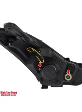 Spec-D LED Bar Projector Headlights (Chrome Housing/Clear Lens) Hyundai Elantra 2011-2013                                     - 2LHP-HTRA11-TM - Image 7