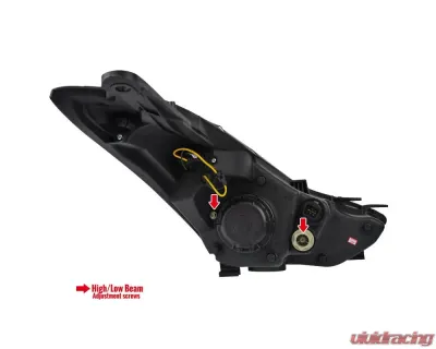 Spec-D LED Bar Projector Headlights (Chrome Housing/Clear Lens) Hyundai Elantra 2011-2013 - 2LHP-HTRA11-TM