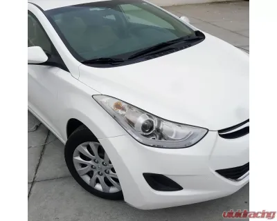 Spec-D LED Bar Projector Headlights (Chrome Housing/Clear Lens) Hyundai Elantra 2011-2013 - 2LHP-HTRA11-TM