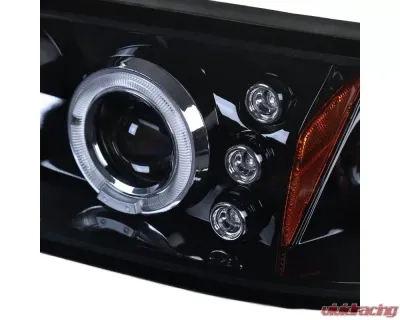 Spec-D Dual Halo Projector Headlights (Glossy Black Housing/Smoked Lens) Chevrolet Impala 2000-2005 - 2LHP-IPA00G-TM