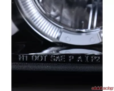 Spec-D Dual Halo Projector Headlights (Glossy Black Housing/Smoked Lens) Chevrolet Impala 2000-2005 - 2LHP-IPA00G-TM