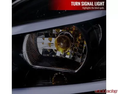 Spec-D LED Bar Projector Headlights (Glossy Black Housing/Smoked Lens) Chevrolet Impala | Monte Carlo 2006-2015 - 2LHP-IPA06G-TM