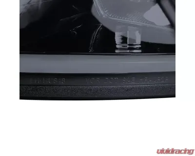 Spec-D LED Bar Projector Headlights (Glossy Black Housing/Smoked Lens) Chevrolet Impala | Monte Carlo 2006-2015 - 2LHP-IPA06G-TM