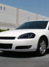 Spec-D LED Bar Projector Headlights (Glossy Black Housing/Smoked Lens) Chevrolet Impala | Monte Carlo 2006-2015                                     - 2LHP-IPA06G-TM - Image 10