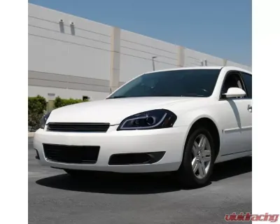 Spec-D LED Bar Projector Headlights (Glossy Black Housing/Smoked Lens) Chevrolet Impala | Monte Carlo 2006-2015 - 2LHP-IPA06G-TM