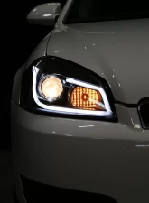 Spec-D LED Bar Projector Headlights (Matte Black Housing/Clear Lens) Chevrolet Impala | Monte Carlo 2006-2015                                     - 2LHP-IPA06JM-TM - Image 2