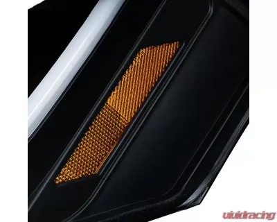 Spec-D LED Bar Projector Headlights (Matte Black Housing/Clear Lens) Chevrolet Impala | Monte Carlo 2006-2015 - 2LHP-IPA06JM-TM