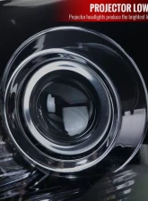 Spec-D SMD LED Light Strip Projector Headlights w/ Sequential Turn Signals (Glossy Black Housing/Smoked Lens) Lexus IS250 | IS350 2006-2010                                     - 2LHP-IS25006G-SQ-TM - Image 4