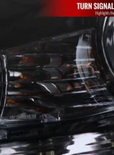 Spec-D SMD LED Light Strip Projector Headlights w/ Sequential Turn Signals (Glossy Black Housing/Smoked Lens) Lexus IS250 | IS350 2006-2010                                     - 2LHP-IS25006G-SQ-TM - Image 7