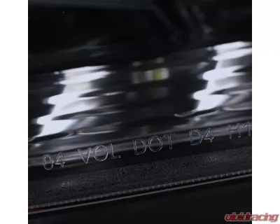 Spec-D SMD LED Light Strip Projector Headlights w/ Sequential Turn Signals (Glossy Black Housing/Smoked Lens) Lexus IS250 | IS350 2006-2010 - 2LHP-IS25006G-SQ-TM