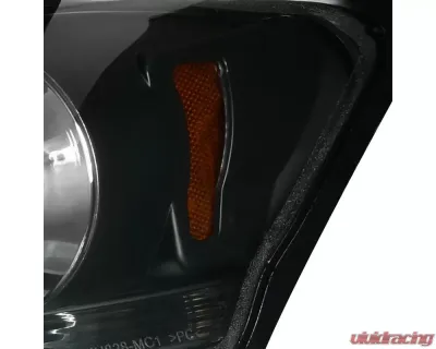 Spec-D SMD LED Light Strip Projector Headlights w/ LED Turn Signal Lights (Matte Black Housing/Clear Lens) Lexus IS250 | IS350 2006-2010 - 2LHP-IS25006JM-TM