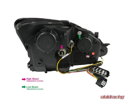 Spec-D SMD LED Light Strip Projector Headlights w/ LED Turn Signal Lights (Matte Black Housing/Clear Lens) Lexus IS250 | IS350 2006-2010 - 2LHP-IS25006JM-TM