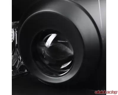 Spec-D Projector Headlights w/ LED Light Strip & LED Turn Signal Lights (Matte Black Housing/Clear Lens) Lexus IS300 2001-2005 - 2LHP-IS30001JM-TM