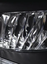 Spec-D Projector Headlights w/ LED Light Strip & LED Turn Signal Lights (Matte Black Housing/Clear Lens) Lexus IS300 2001-2005                                     - 2LHP-IS30001JM-TM - Image 7