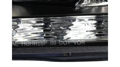 Spec-D Projector Headlights w/ LED Light Strip & LED Turn Signal Lights (Matte Black Housing/Clear Lens) Lexus IS300 2001-2005                                     - 2LHP-IS30001JM-TM - Image 10