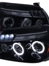 Spec-D Dual Halo Projector Headlights (Glossy Black Housing/Smoked Lens) Dodge Magnum 2005-2007                                     - 2LHP-MAG05G-TM - Image 10