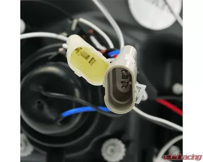 Spec-D Dual Halo Projector Headlights (Glossy Black Housing/Smoked Lens) Dodge Magnum 2005-2007 - 2LHP-MAG05G-TM