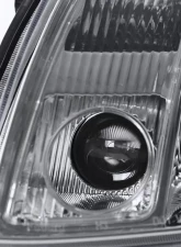 Spec-D Projector Headlights w/ Amber Reflectors (Chrome Housing/Clear Lens) Nissan Maxima 2004-2006                                     - 2LHP-MAX04-RS - Image 3