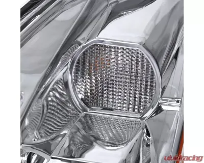 Spec-D Projector Headlights w/ Amber Reflectors (Chrome Housing/Clear Lens) Nissan Maxima 2004-2006 - 2LHP-MAX04-RS