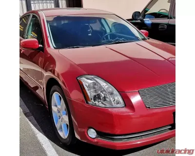 Spec-D Projector Headlights w/ Amber Reflectors (Chrome Housing/Clear Lens) Nissan Maxima 2004-2006 - 2LHP-MAX04-RS