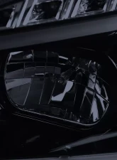 Spec-D LED Bar Projector Headlights w/ LED Turn Signal Lights (Glossy Black Housing/Smoked Lens) Chevrolet Malibu 2008-2012                                     - 2LHP-MBU08G-TM - Image 3