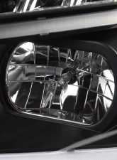 Spec-D LED Bar Projector Headlights w/ LED Turn Signal Lights (Matte Black Housing/Clear Lens) Chevrolet Malibu 2008-2012                                     - 2LHP-MBU08JM-TM - Image 3