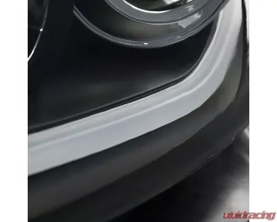 Spec-D LED Bar Projector Headlights w/ LED Turn Signal Lights (Matte Black Housing/Clear Lens) Chevrolet Malibu 2008-2012 - 2LHP-MBU08JM-TM